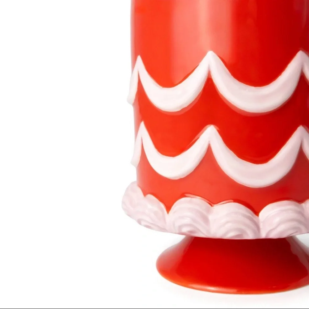 New Target Bullseye Playground Red Cake Ceramic Holder